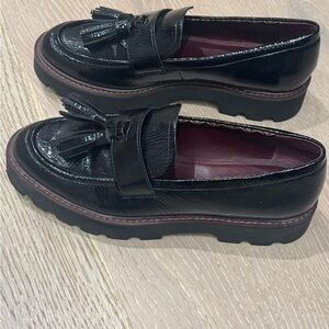 Black Platform Tassel Loafers